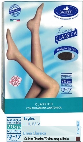 SAUBER CLASSICO COLLANT 70 DENARI MAGLIA LISCIA CIOCCOLATO 2 - pharmaonline24.it