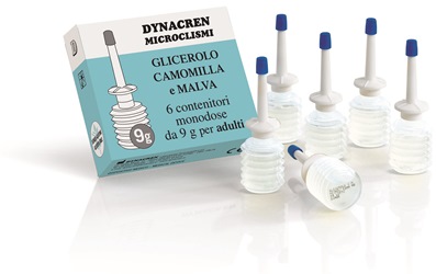 DYNACREN MICROCLISMI CAMOMILLA E MALVA 6 PEZZI DA 9 G PER ADULTI - pharmaonline24.it