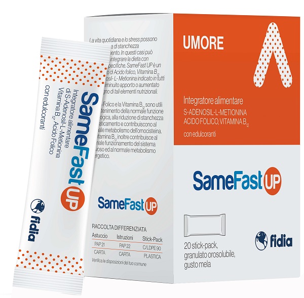 SAMEFAST UP 20 STICK PACK GRANULATO OROSOLUBILE GUSTO ANANAS - pharmaonline24.it
