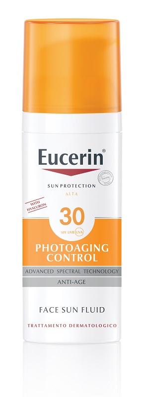 EUCERIN SUN PROTECTION SPF 30 PHOTOAGING CONTROL FACE SUN FLUID ANTI AGE 50 ML - pharmaonline24.it