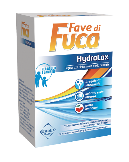 FAVE DI FUCA HYDRALAX 30 BUSTINE MONODOSE DA 5,07 G GUSTO AMARENA - pharmaonline24.it