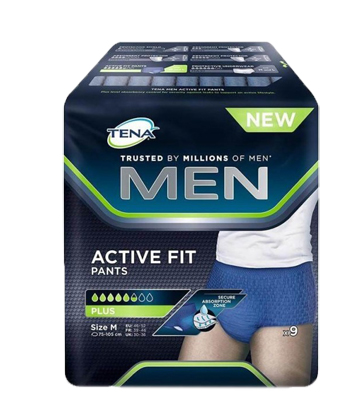 PULL UP UOMO TENA MEN PANTS ACTIVE FIT M 9 PEZZI - pharmaonline24.it