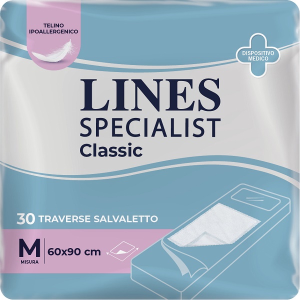 TRAVERSA ASSORBENTE LINES SPECIALIST CLASSIC MISURA 60X90 CM 30 PEZZI - pharmaonline24.it