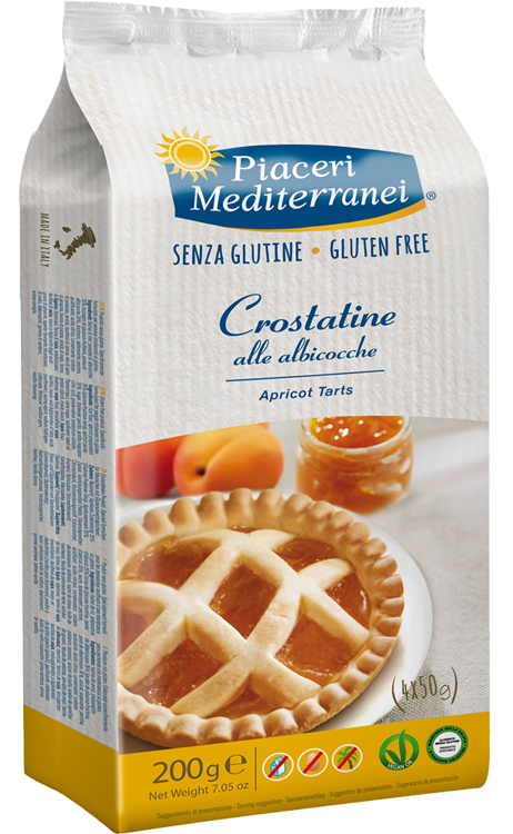 PIACERI MEDITERRANEI LE BONTA' DEL MATTINO CROSTATINE ALL'ALBICOCCA 4 X 50 G - pharmaonline24.it