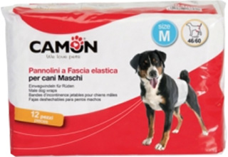 PANNOLINI A FASCIA CANI MASCHI MISURA 3 12 PEZZI - pharmaonline24.it