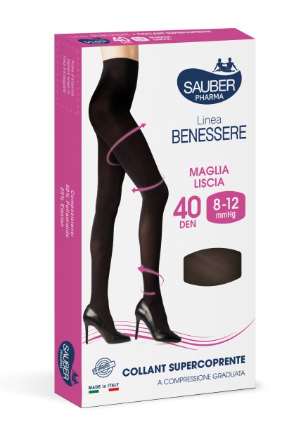 COLLANT SUPERCOPRENTE SAUBER 8-12MMHG NERO 4 - pharmaonline24.it
