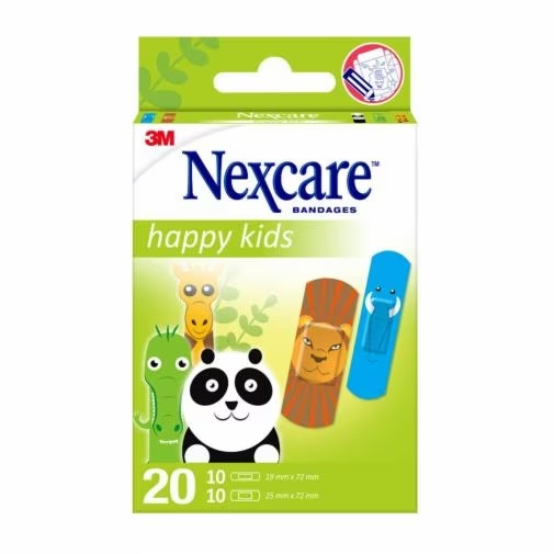 CEROTTI NEXCARE KIDS PLASTERS ANIMALS 20 PEZZI ASSORTITI - pharmaonline24.it