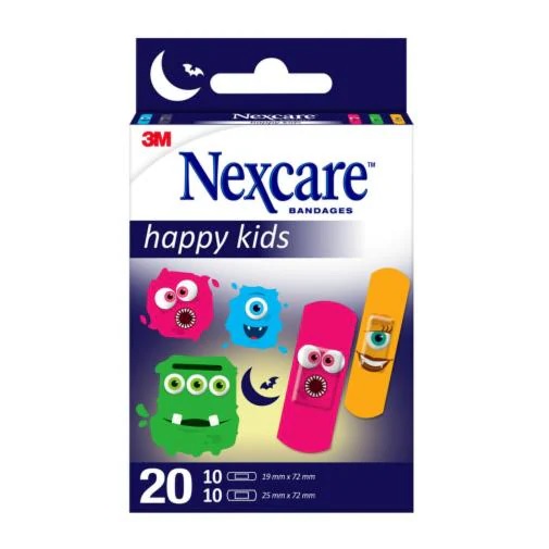 CEROTTI NEXCARE KIDS PLASTERS MONSTERS 20 PEZZI ASSORTITI - pharmaonline24.it