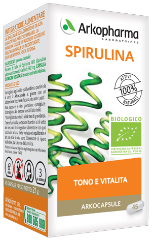 ARKO CAPSULE SPIRULINA BIO 45 CAPSULE - pharmaonline24.it