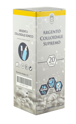 ARGENTO COLLOIDALE SUPREMO 20PPM 100 ML SPRAY + CONTAGOCCE - pharmaonline24.it