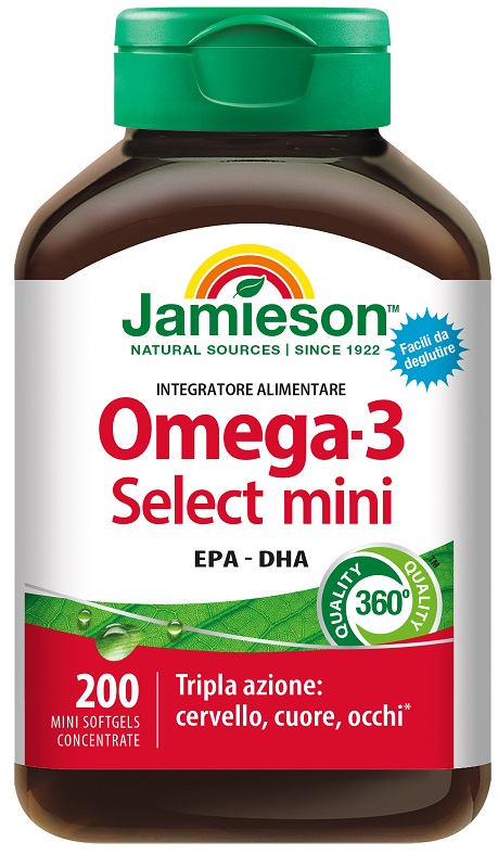 JAMIESON OMEGA 3 SELECT MINI 200 PERLE - pharmaonline24.it