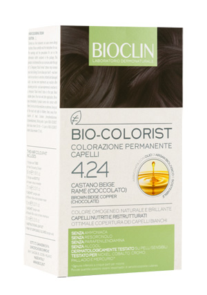 BIOCLIN BIO COLORIST 4,24 CASTANO BEIGE RAME CIOCCOLATO - pharmaonline24.it