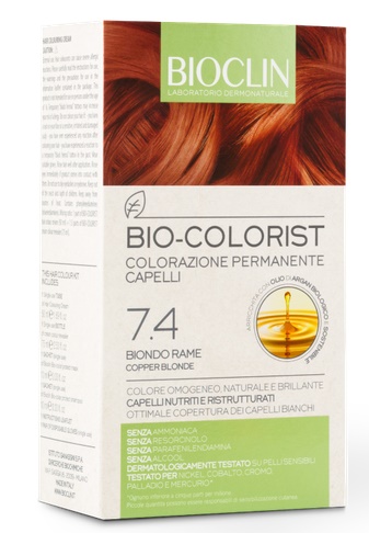 BIOCLIN BIO COLORIST 7,4 BIONDO RAME - pharmaonline24.it