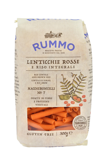 RUMMO MACCHERONCELLI N 7 LENTICCHIE ROSSE E RISO INTEGRALE 300 G - pharmaonline24.it