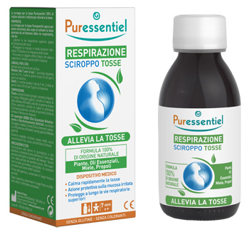 PURESSENTIEL SCIROPPO TOSSE RESPIRAZIONE DISPOSITIVO MEDICO 125 ML - pharmaonline24.it