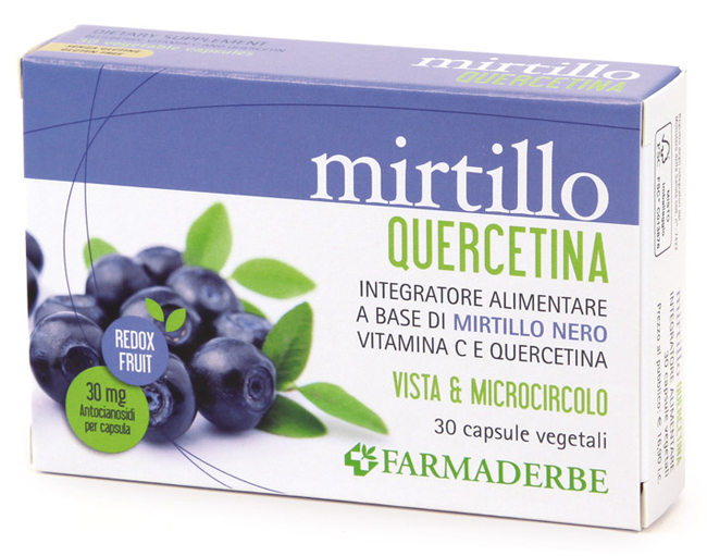 MIRTILLO QUERCETINA 30 CAPSULE VEGETALI - pharmaonline24.it