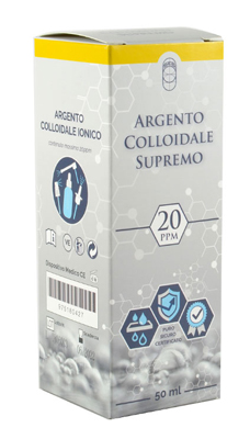 ARGENTO COLLOIDALE SUPREMO 20PPM CERTIFICATO SPRAY CON CONTAGOCCE + EROGATORE NASO + EROGATORE GOLA + EROGATORE PELLE - pharmaonline24.it