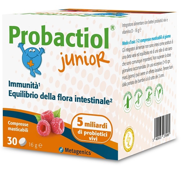 PROBACTIOL JUNIOR 30 COMPRESSE MASTICABILI NEW - pharmaonline24.it