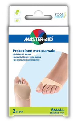 PROTEZIONE IN GEL E TESSUTO  MASTER-AID FOOTCARE PER METATARSO SMALL 2 PEZZI G2 - pharmaonline24.it