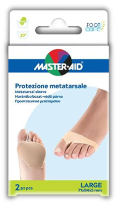 PROTEZIONE IN GEL E TESSUTO MASTER-AID FOOTCARE PER METATARSO LARGE 2 PEZZI G3 - pharmaonline24.it