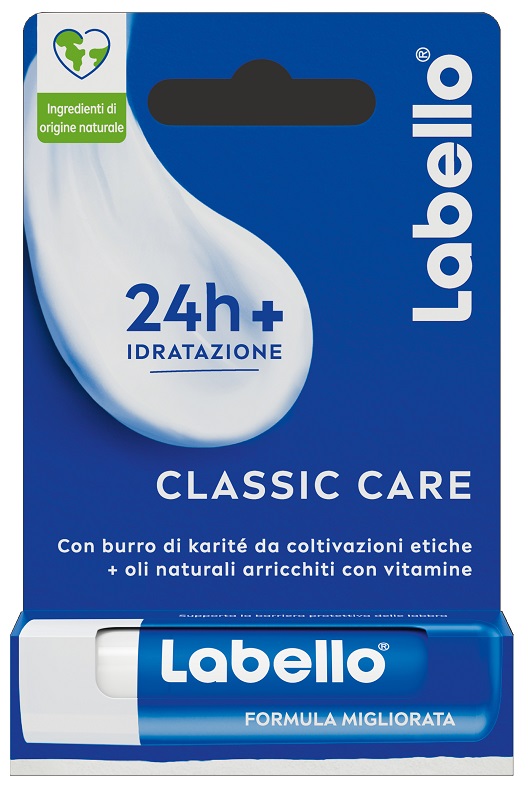 LABELLO CLASSIC CARE STICK 24H IDRATAZIONE FONDENTE SULLE LABBRA 5,5 ML - pharmaonline24.it