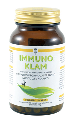 IMMUNO KLAM COLOSTRO DI CAPRA KLAMATH 60 CAPSULE VEGETALI - pharmaonline24.it
