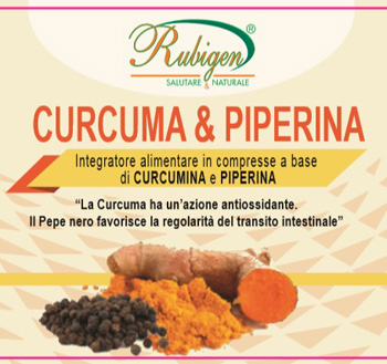 CURCUMA & PIPERINA RUBIGEN 120 COMPRESSE DA 500 MG - pharmaonline24.it