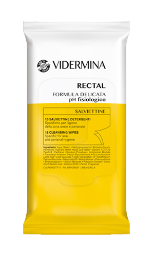 VIDERMINA RECTAL SALVIETTINE 15 PEZZI - pharmaonline24.it