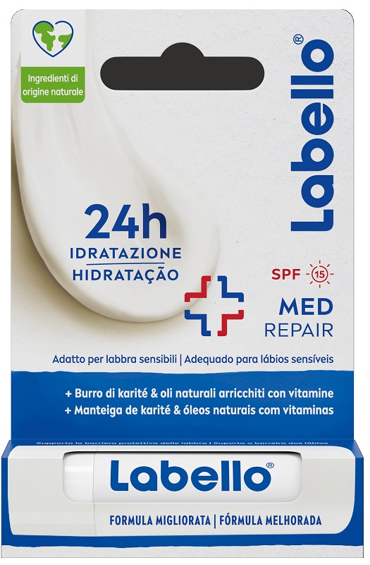 LABELLO MED REPAIR SPF15 24H IDRATAZIONE FONDENTE SULLE LABBRA 5,5 ML - pharmaonline24.it