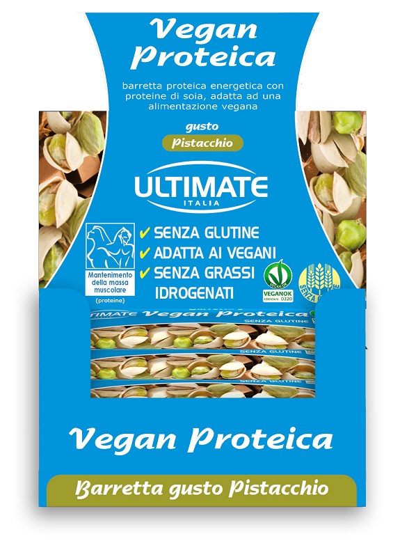 ULTIMATE BARRETTA VEGAN PROTEICA PISTACCHIO 24 X 40 G - pharmaonline24.it