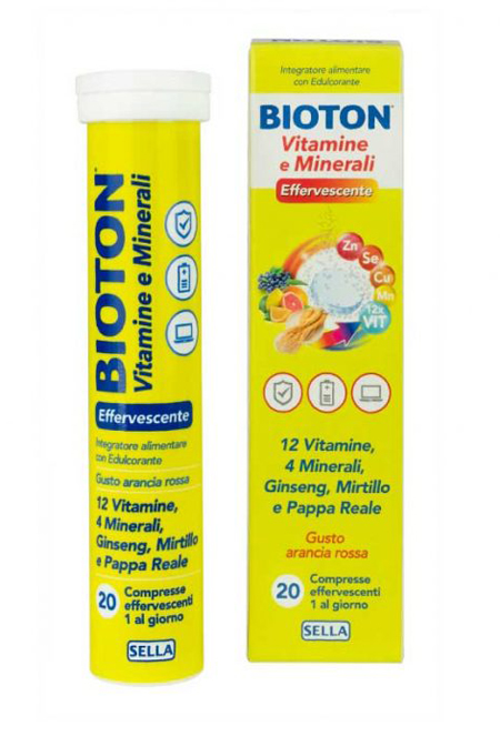 BIOTON VITAMINE E MINEALI 20 COMPRESSE EFFERVESCENTI - pharmaonline24.it