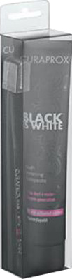CURAPROX BLACK IS WHITE DENTIFRICI SBIANCANTI 1 DENTIFRICIO DA 90ML + 1 SPAZZOLINO - pharmaonline24.it