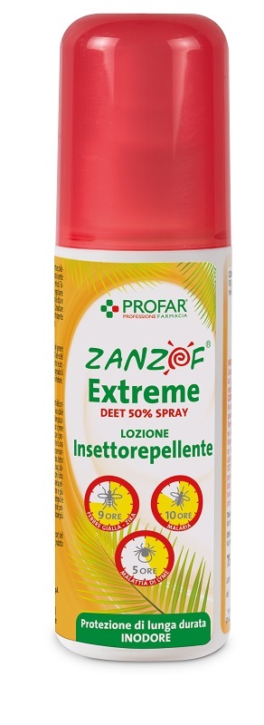 ZANZOF JUNGLE EXTREME SPRAY DEET 50% 75 ML PROFAR - pharmaonline24.it