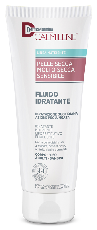 DERMOVITAMINA CALMILENE FLUIDO IDRATANTE PER PELLE SECCA, MOLTO SECCA E SENSIBILE 250 ML - pharmaonline24.it