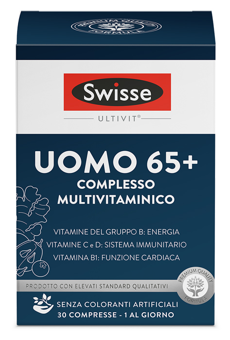 SWISSE UOMO 65+ COMPLESSO MULTIVITAMINICO 30 COMPRESSE - pharmaonline24.it