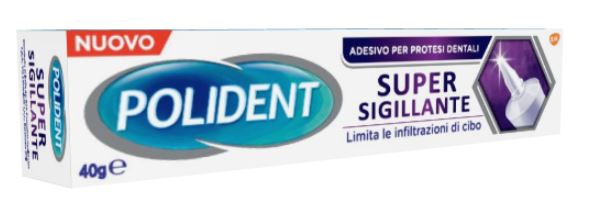 POLIDENT SUPER TENUTA+SIGILLANTE ADESIVO PROTESI DENTALE 40 G - pharmaonline24.it