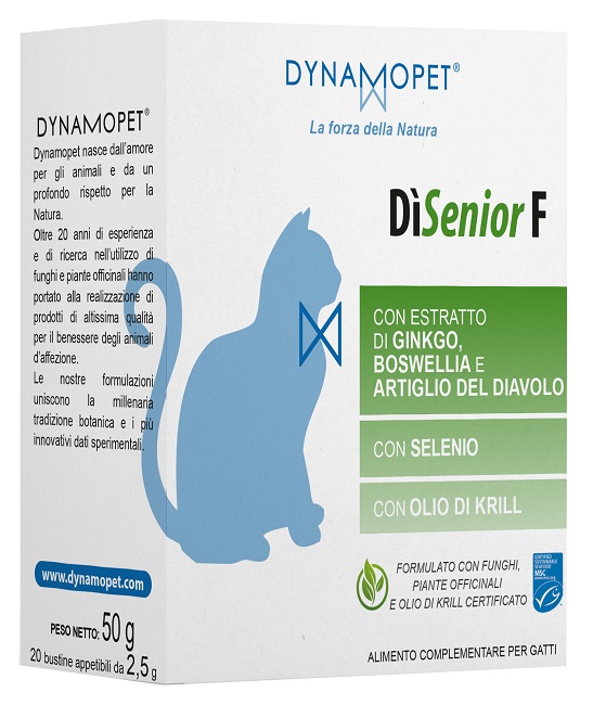 DISENIOR F PER GATTI 20 BUSTINE APPETIBILI DA 2,5 G - pharmaonline24.it