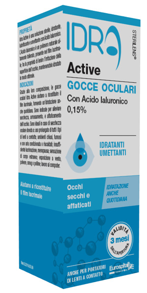GOCCE OCULARI STERILENS IDRA ACTIVE 10 ML CON ACIDO IALURONICO 0,15% - pharmaonline24.it