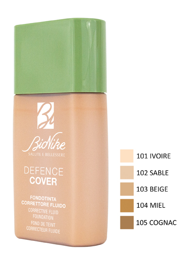 DEFENCE COVER FONDOTINTA CORRETTORE FLUIDO 101 40 ML - pharmaonline24.it