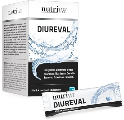 NUTRIVA DIUREVAL 15 STICK PACK DA 10 ML - pharmaonline24.it