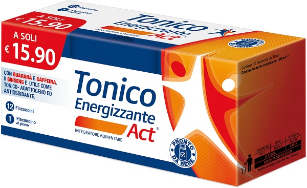 TONICO ENERGIZZANTE ACT 12 FLACONCINI DA 10 ML - pharmaonline24.it