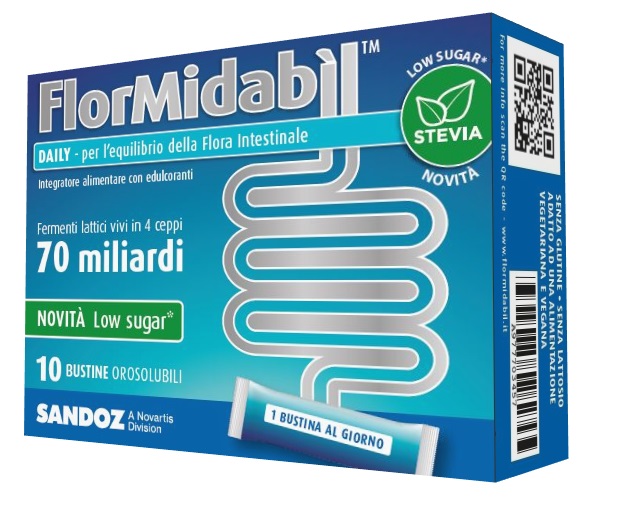 FLORMIDABIL DAILY 10 BUSTINE CON STEVIA - pharmaonline24.it