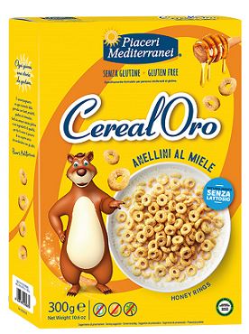 PIACERI MEDITERRANEI CEREALORO ANELLINI MIELE 300 G - pharmaonline24.it