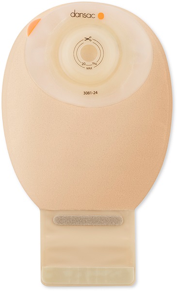 DANSAC NOVALIFE TRE 1 SACCA APERTA OPACA SOFTCONVEX MAXI PER ILEOSTOMIA CON FINESTRA RITAGLIABILE 15-44MM 520 ML 10 PEZZI - pharmaonline24.it