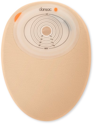 DANSAC NOVALIFE TRE 1 SACCA CHIUSA OPACA PIANA MAXI PER COLOSTOMIA CON FINESTRA RITAGLIABILE 15-55X70 MM 620 ML 30 PEZZI - pharmaonline24.it