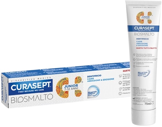 CURASEPT BIOSMALTO DENTIFRICIO JUNIOR 75 ML - pharmaonline24.it