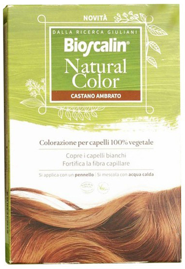 BIOSCALIN NATURAL COLOR CASTANO AMBRATO 70 G - pharmaonline24.it