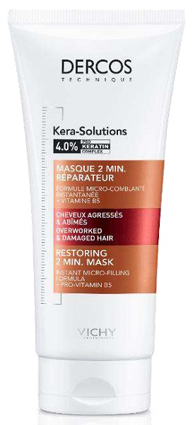 DERCOS TECHNIQUE KERASOL MASCHERA RIPARATRICE 2 MIN 200 ML - pharmaonline24.it