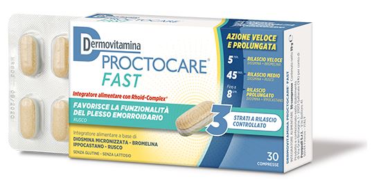 DERMOVITAMINA PROCTOCARE FAST 30 COMPRESSE - pharmaonline24.it