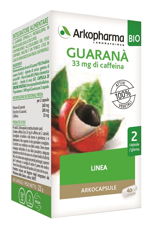 ARKO CAPSULE GUARANA' BIO 40 CAPSULE - pharmaonline24.it